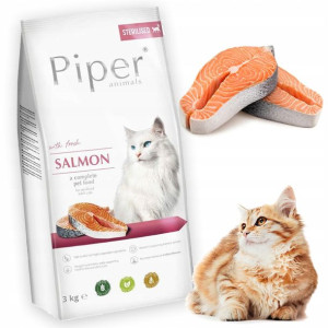 Karma Piper Sterilised Dolina Noteci Kot Łosoś 3kg