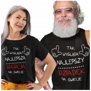 Koszulki Dla Babci I Dziadka Zestaw Dwupak Prezent