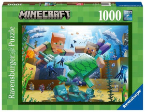 Ravensburger Puzzle 2D 1000 elementów: Minecraft Mozaika 17187