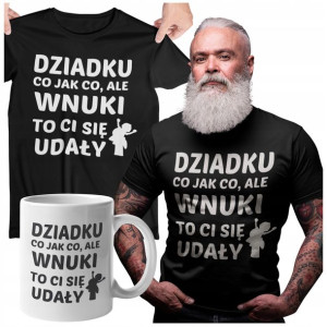 Koszulka Dla Dziadka Upominek Z Kubkiem Na Święta