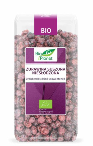 Żurawina Suszona Niesłodzona Bio 50 G - Bio Planet