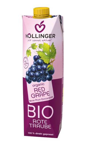 Sok Z Czerwonych Winogron Nfc Bio 1 L - Hollinger