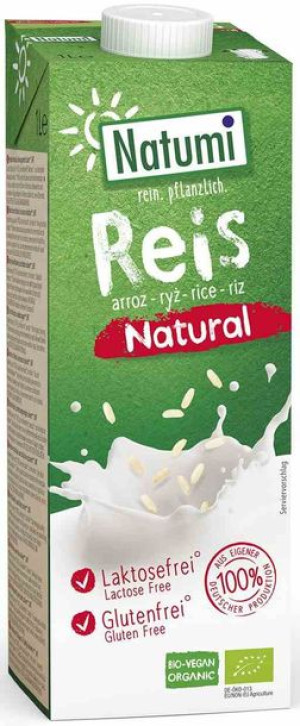 Napój Ryżowy Bez Dodatku Cukrów Bezglutenowy Bio 1 L - Natumi