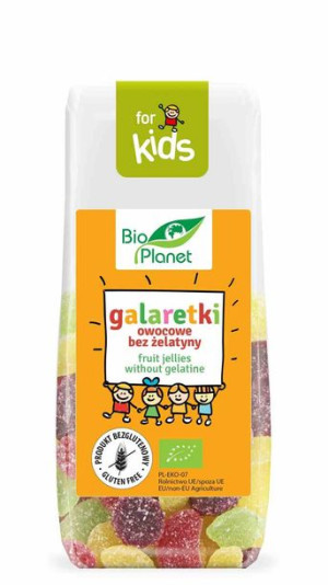Galaretki Owocowe Bez Żelatyny Bezglutenowe Bio 100 G - Bio Planet