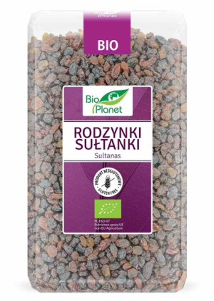 Rodzynki Sułtanki Bezglutenowe Bio 1 Kg - Bio Planet