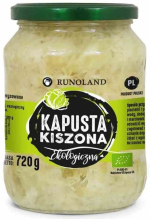 Kapusta Kiszona Bio 680 G (410 G) - Runoland
