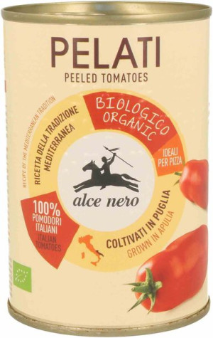 Pomidory Pelati Bez Skóry Bio 400 G (puszka) - Alce Nero
