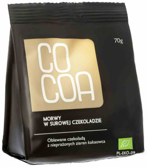 Morwy Tureckie W Surowej Czekoladzie Bio 70 G - Cocoa
