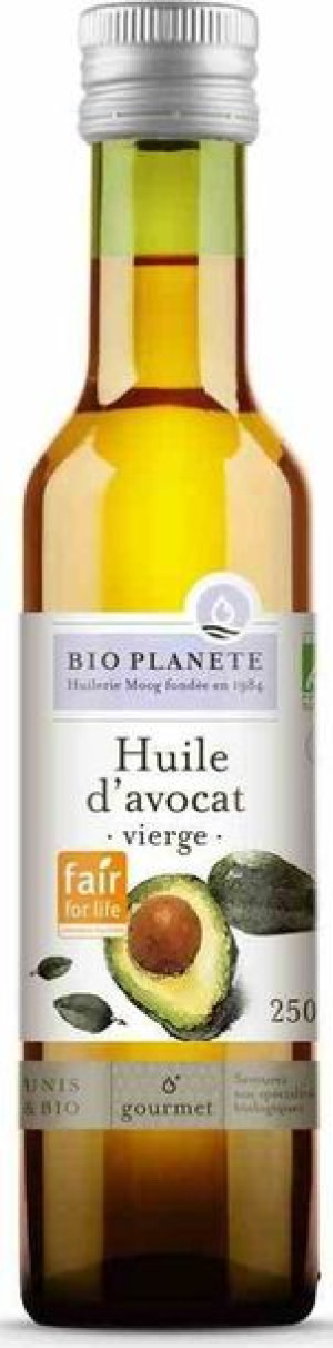 Olej Z Miąższu Awokado Tłoczony Na Zimno Bio 250 Ml - Bio Planete