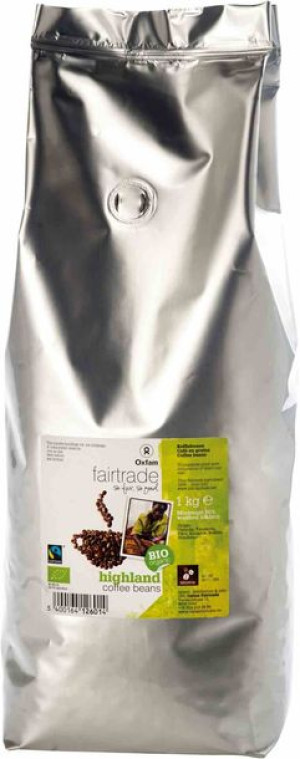 Kawa Ziarnista Arabica/robusta Wysokogórska Fair Trade Bio 1 Kg - Oxfam