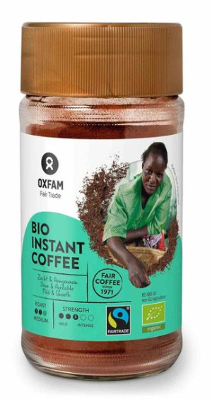 Kawa Rozpuszczalna Arabica/robusta Tanzania Fair Trade Bio 100 G - Oxfam