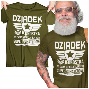 Koszulka Dla Dziadka Prezent Świąteczny Militarna