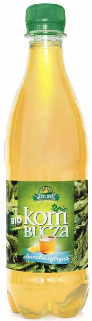 Kombucha Herbata Zielona Z Cytryną Bio 500 Ml - Bio Linie