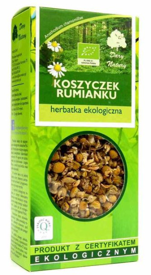 Herbatka Z Koszyczków Rumianku Bio 25 G - Dary Natury