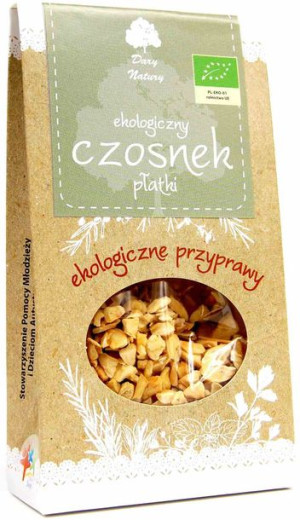 Czosnek Płatki Bio 50 G - Dary Natury