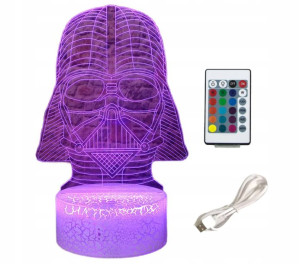 Lampka Kolory Led Lord Vader 3d Gwiezdne Wojny