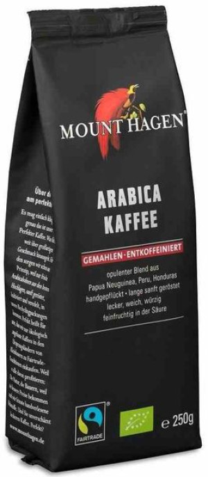 Kawa Mielona Bezkofeinowa Arabica 100 % Fair Trade Bio 250 G - Mount Hagen