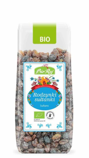 Rodzynki Sułtanki Bezglutenowe Bio 200 G - Bio Raj