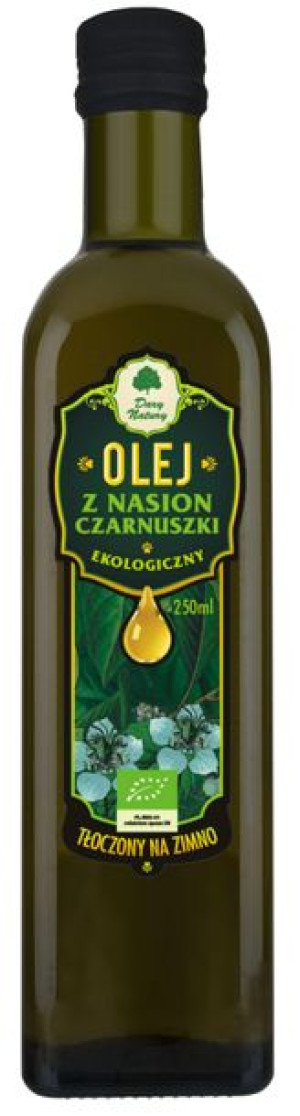 Olej Z Czarnuszki Tłoczony Na Zimno Bio 250 Ml - Dary Natury