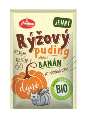 Budyń Ryżowy Z Dynią O Smaku Bananowym Bezglutenowy Bio 40 G - Amylon