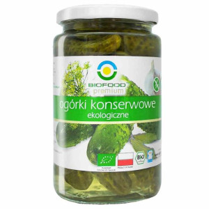 Ogórki Konserwowe Bezglutenowe Bio 700 G (400 G) - Bio Food