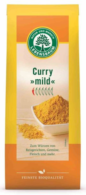 Curry Łagodne Bio 50 G - Lebensbaum