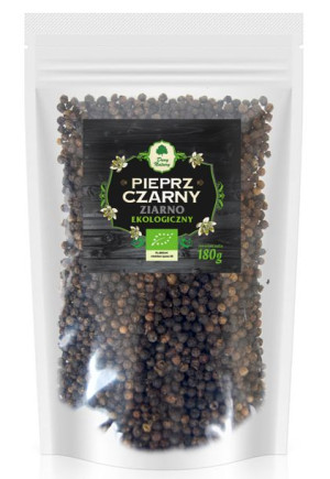 Pieprz Czarny Ziarno (uzupełnienie) Bio 180 G - Dary Natury