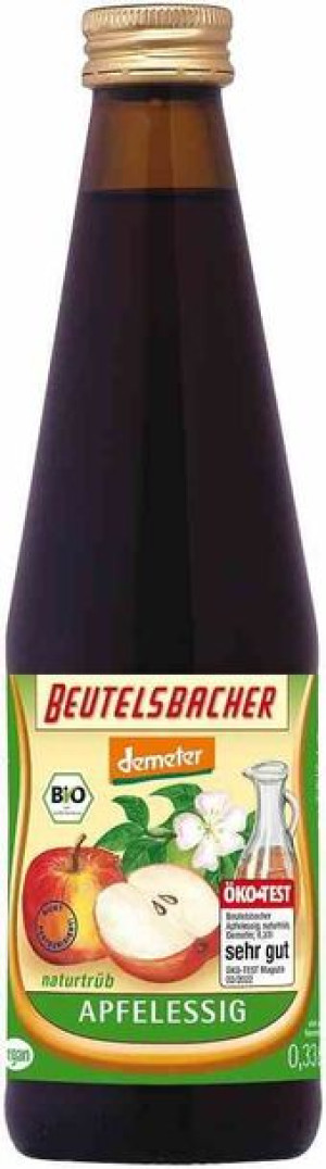 Ocet Jabłkowy 5 % Niefiltrowany Demeter Bio 330 Ml - Beutelsbacher