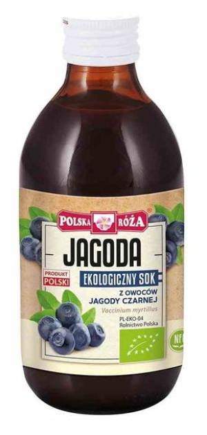Sok Z Jagody Czarnej Nfc Bio 250 Ml - Polska Róża