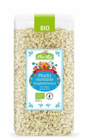 Płatki Owsiane Bezglutenowe Bio 350 G - Bio Raj