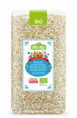 Kasza Gryczana Krakowska Niepalona Bio 500 G - Bio Raj