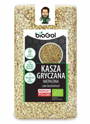 Kasza Gryczana Niepalona Bezglutenowa Bio 500 G - Biogol