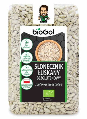 Słonecznik Łuskany Bezglutenowy Bio 350 G - Biogol