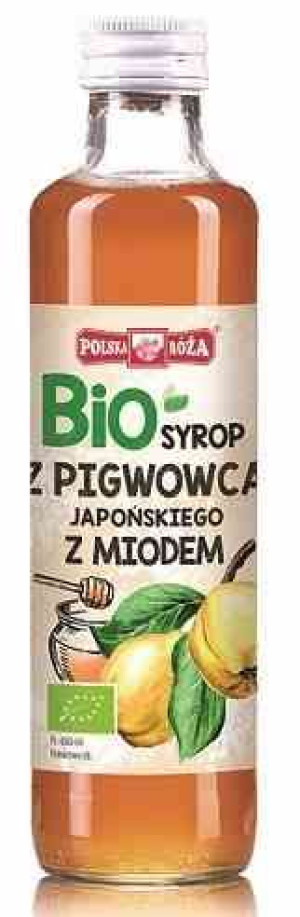 Syrop Z Pigwowca Słodzony Miodem Bio 250 Ml - Polska Róża