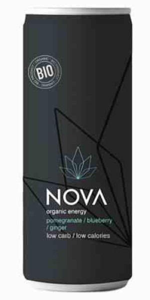 Napój Energetyzujący O Smaku Granat - Jagoda - Imbir Bio 250 Ml - Nova