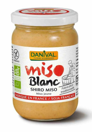 Miso Shiro Białe (pasta Z Ryżu I Soi) Bezglutenowe Bio 200 G - Danival
