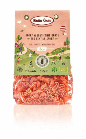 Makaron (z Soczewicy Czerwonej) Sport Bezglutenowy Bio 250 G - Dalla Costa