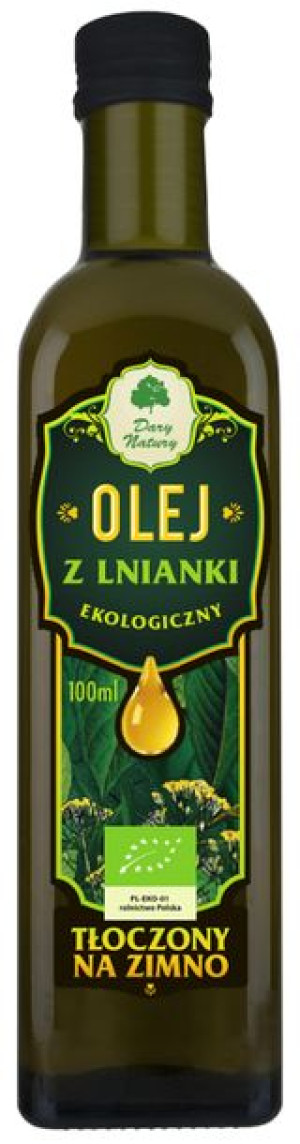 Olej Z Lnianki (rydzowy) Tłoczony Na Zimno Bio 100 Ml - Dary Natury