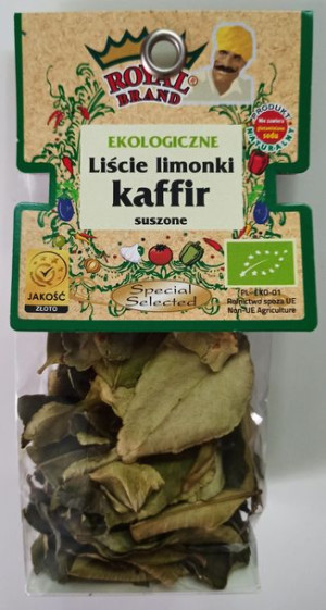 Liście Limonki Kaffir Suszone Bio 7 G - Royal Brand