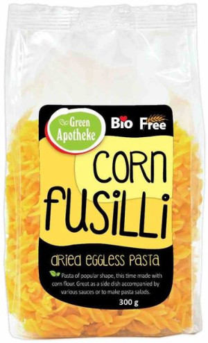 Makaron (kukurydziany) Świderki Fusilli Bezglutenowy Bio 300 G - Apotheke