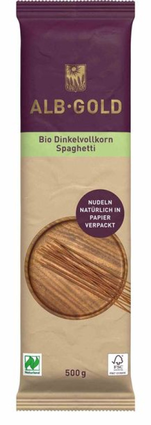 Makaron (orkiszowy Razowy) Spaghetti Bio 500 G - Alb-gold