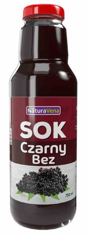 Sok Z Czarnego Bzu 100 % 750 Ml - Naturavena