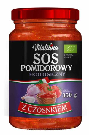 Sos Pomidorowy Z Czosnkiem Bio 350 G - Vitaliana