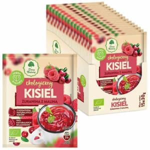 Kisiel Żurawina Z Maliną Bezglutenowy Bio 30 G - Dary Natury