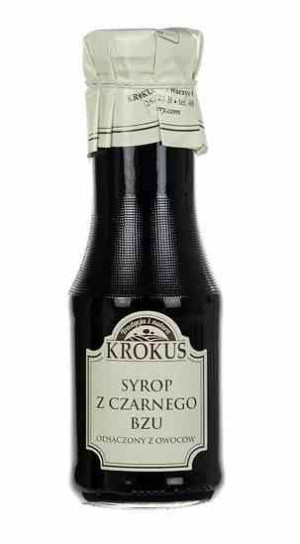 Syrop Z Czarnego Bzu Bezglutenowy 355 G (280 Ml) - Krokus