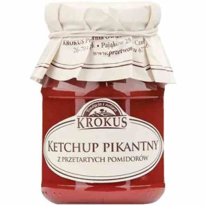 Ketchup Pikantny Bezglutenowy 180 G - Krokus