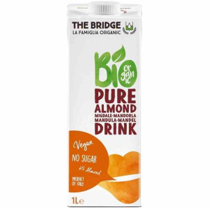 Napój Migdałowy 6 % Bez Dodatku Cukrów Bezglutenowy Bio 1 L - The Bridge