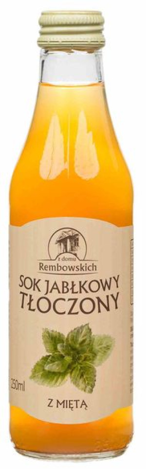 Sok Jabłkowy Tłoczony Z Miętą Nieklarowany 250 Ml - Rembowscy