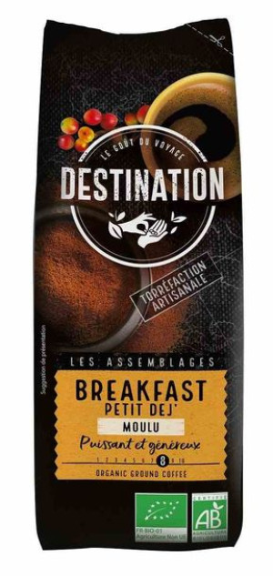 Kawa Mielona Arabica/robusta Breakfast Petit Dej Bio 250 G - Destination