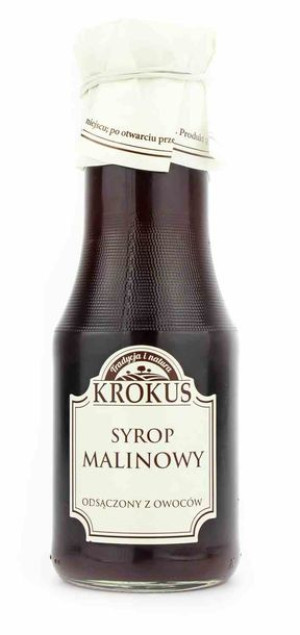 Syrop Malinowy Bezglutenowy 355 G (280 Ml) - Krokus